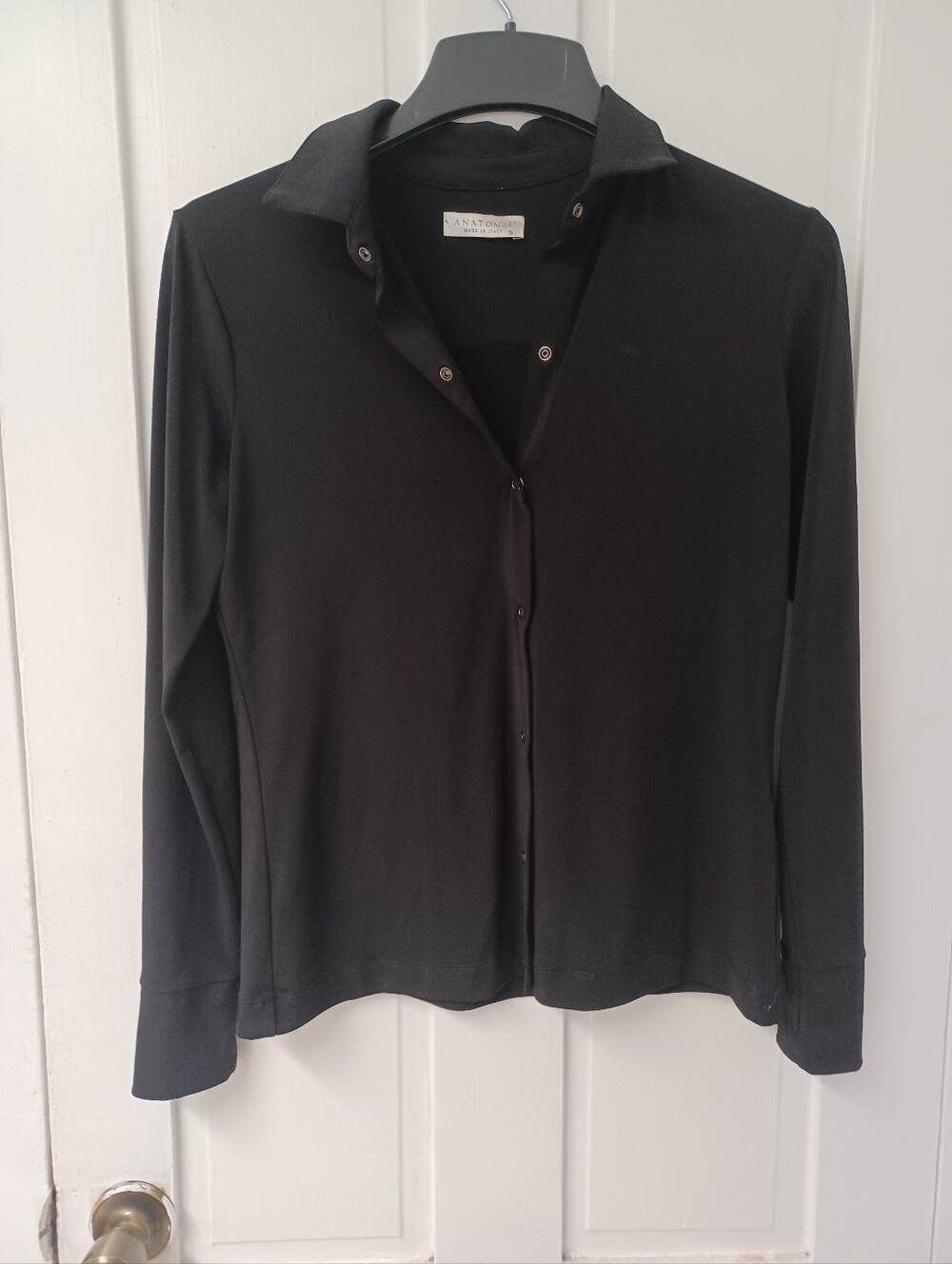 Anatomie Black Button-Front Long Sleeve Shirt